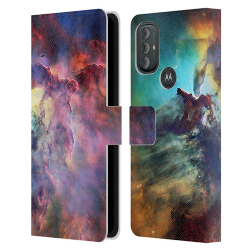 Cosmo18 Space Lagoon Nebula Leather Book Wallet Case Cover For Motorola Moto G10 / Moto G20 / Moto G30