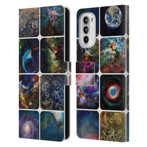 Cosmo18 Space The Amazing Universe Leather Book Wallet Case Cover For Motorola Moto G52