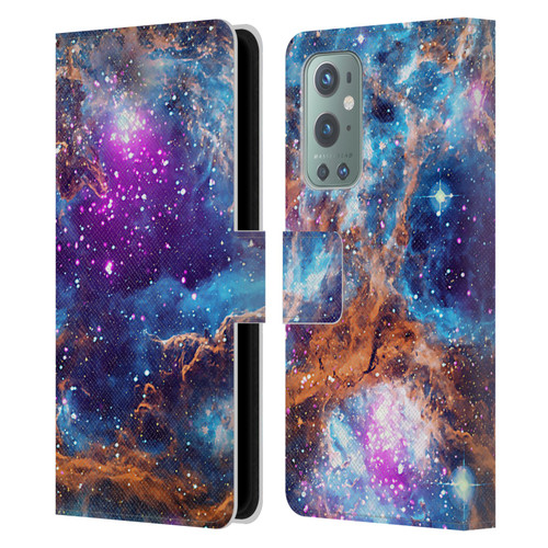 Cosmo18 Space Lobster Nebula Leather Book Wallet Case Cover For OnePlus 9