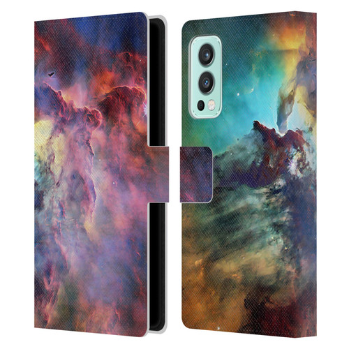 Cosmo18 Space Lagoon Nebula Leather Book Wallet Case Cover For OnePlus Nord 2 5G