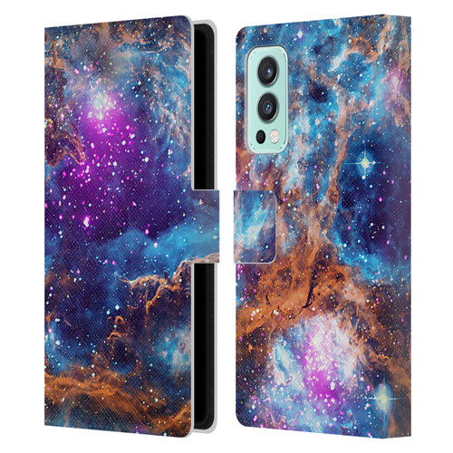 Cosmo18 Space Lobster Nebula Leather Book Wallet Case Cover For OnePlus Nord 2 5G