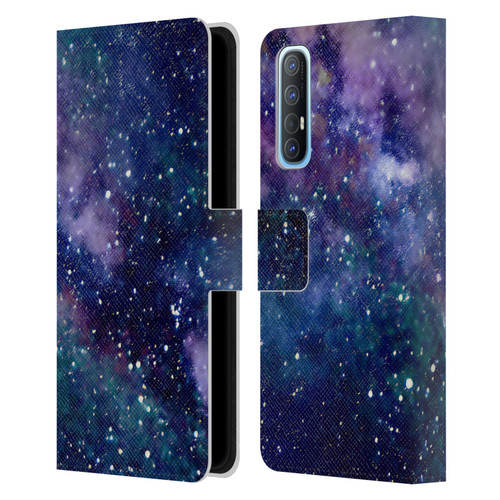 Cosmo18 Space Milky Way Leather Book Wallet Case Cover For OPPO Find X2 Neo 5G