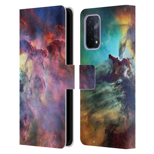 Cosmo18 Space Lagoon Nebula Leather Book Wallet Case Cover For OPPO A54 5G