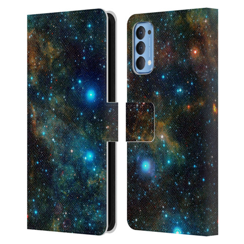 Cosmo18 Space Star Formation Leather Book Wallet Case Cover For OPPO Reno 4 5G