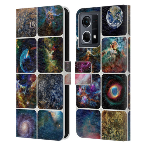 Cosmo18 Space The Amazing Universe Leather Book Wallet Case Cover For OPPO Reno8 4G