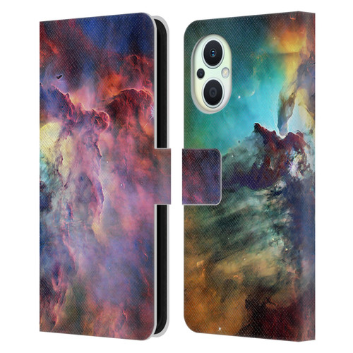 Cosmo18 Space Lagoon Nebula Leather Book Wallet Case Cover For OPPO Reno8 Lite