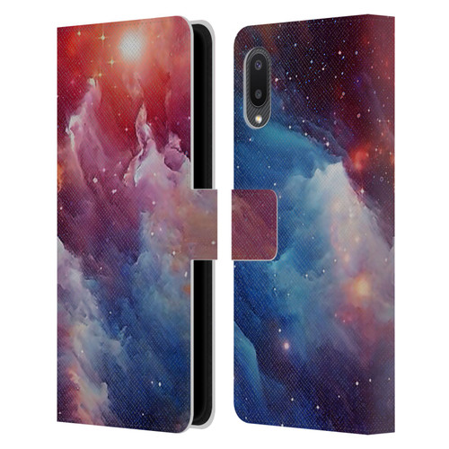 Cosmo18 Space Mysterious Space Leather Book Wallet Case Cover For Samsung Galaxy A02/M02 (2021)