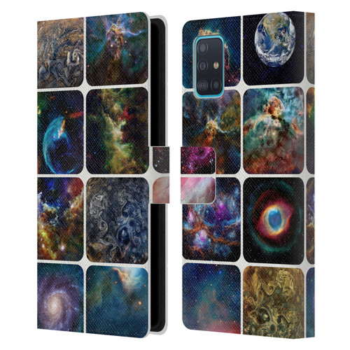 Cosmo18 Space The Amazing Universe Leather Book Wallet Case Cover For Samsung Galaxy A51 (2019)