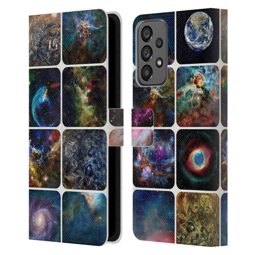 Cosmo18 Space The Amazing Universe Leather Book Wallet Case Cover For Samsung Galaxy A73 5G (2022)