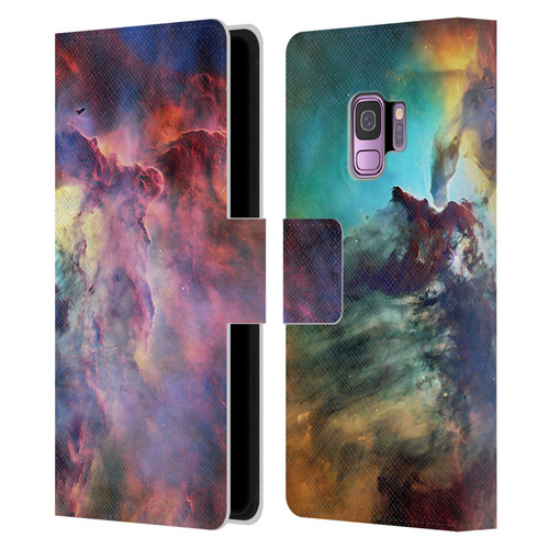 Cosmo18 Space Lagoon Nebula Leather Book Wallet Case Cover For Samsung Galaxy S9