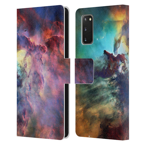 Cosmo18 Space Lagoon Nebula Leather Book Wallet Case Cover For Samsung Galaxy S20 / S20 5G