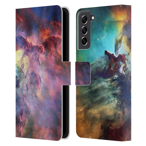 Cosmo18 Space Lagoon Nebula Leather Book Wallet Case Cover For Samsung Galaxy S21 FE 5G