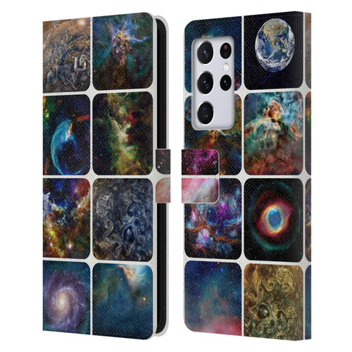 Cosmo18 Space The Amazing Universe Leather Book Wallet Case Cover For Samsung Galaxy S21 Ultra 5G