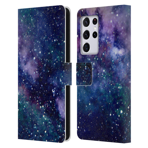 Cosmo18 Space Milky Way Leather Book Wallet Case Cover For Samsung Galaxy S21 Ultra 5G