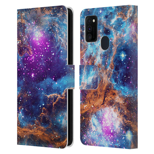 Cosmo18 Space Lobster Nebula Leather Book Wallet Case Cover For Samsung Galaxy M30s (2019)/M21 (2020)