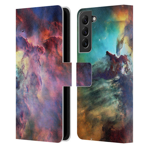 Cosmo18 Space Lagoon Nebula Leather Book Wallet Case Cover For Samsung Galaxy S22+ 5G