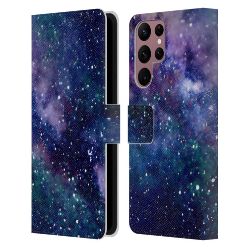 Cosmo18 Space Milky Way Leather Book Wallet Case Cover For Samsung Galaxy S22 Ultra 5G