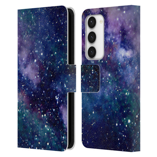 Cosmo18 Space Milky Way Leather Book Wallet Case Cover For Samsung Galaxy S23 5G