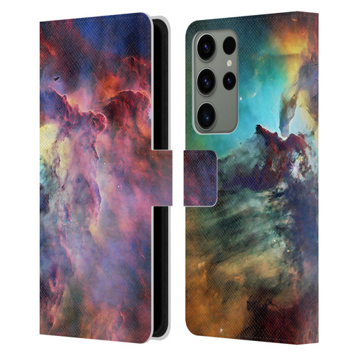 Cosmo18 Space Lagoon Nebula Leather Book Wallet Case Cover For Samsung Galaxy S23 Ultra 5G