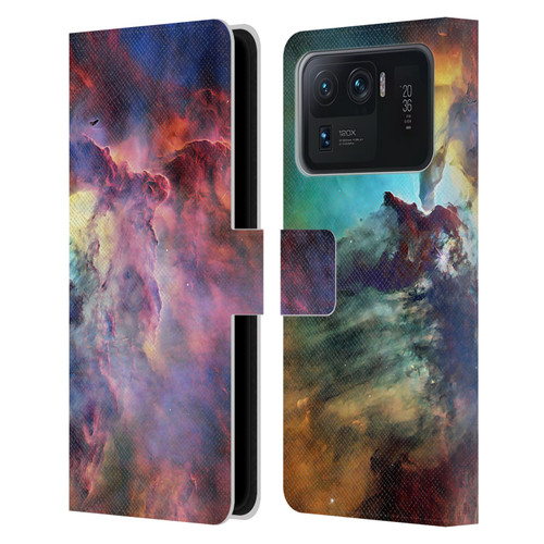 Cosmo18 Space Lagoon Nebula Leather Book Wallet Case Cover For Xiaomi Mi 11 Ultra