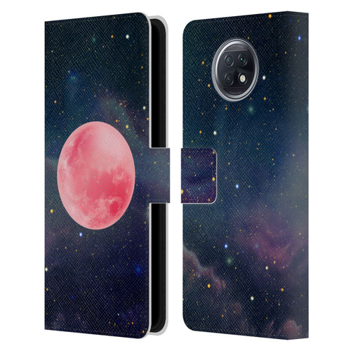 Cosmo18 Space Pink Moon Leather Book Wallet Case Cover For Xiaomi Redmi Note 9T 5G