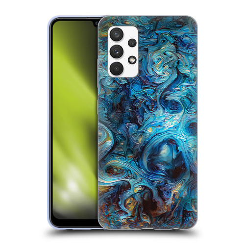 Cosmo18 Jupiter Fantasy Blue Soft Gel Case for Samsung Galaxy A32 (2021)