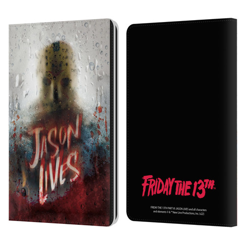Friday the 13th Part VI Jason Lives Key Art Poster 2 Leather Book Wallet Case Cover For Amazon Kindle Paperwhite 1 / 2 / 3