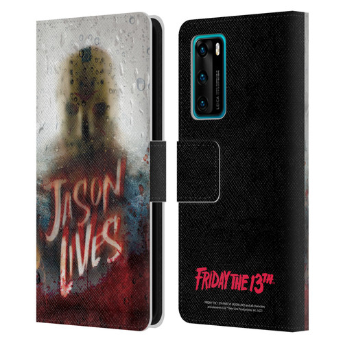 Friday the 13th Part VI Jason Lives Key Art Poster 2 Leather Book Wallet Case Cover For Huawei P40 5G