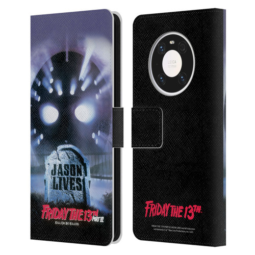 Friday the 13th Part VI Jason Lives Key Art Poster Leather Book Wallet Case Cover For Huawei Mate 40 Pro 5G