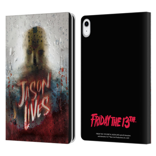 Friday the 13th Part VI Jason Lives Key Art Poster 2 Leather Book Wallet Case Cover For Apple iPad 10.9 2022/2025