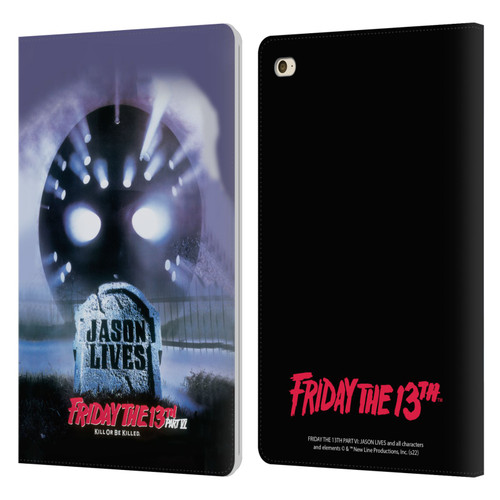 Friday the 13th Part VI Jason Lives Key Art Poster Leather Book Wallet Case Cover For Apple iPad mini 4