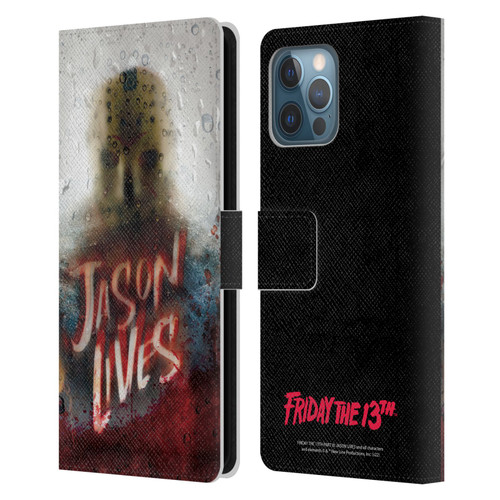 Friday the 13th Part VI Jason Lives Key Art Poster 2 Leather Book Wallet Case Cover For Apple iPhone 12 Pro Max