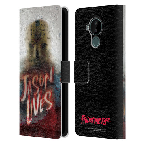 Friday the 13th Part VI Jason Lives Key Art Poster 2 Leather Book Wallet Case Cover For Nokia C30