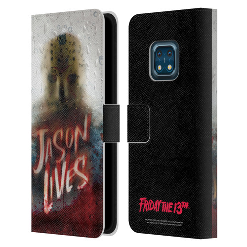 Friday the 13th Part VI Jason Lives Key Art Poster 2 Leather Book Wallet Case Cover For Nokia XR20