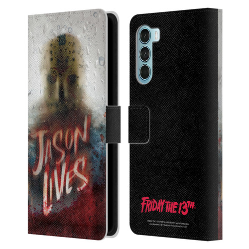 Friday the 13th Part VI Jason Lives Key Art Poster 2 Leather Book Wallet Case Cover For Motorola Edge S30 / Moto G200 5G