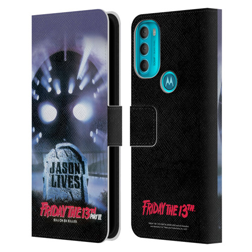 Friday the 13th Part VI Jason Lives Key Art Poster Leather Book Wallet Case Cover For Motorola Moto G71 5G