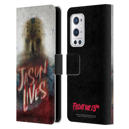 Friday the 13th Part VI Jason Lives Key Art Poster 2 Leather Book Wallet Case Cover For OnePlus 9 Pro