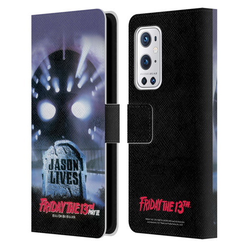 Friday the 13th Part VI Jason Lives Key Art Poster Leather Book Wallet Case Cover For OnePlus 9 Pro