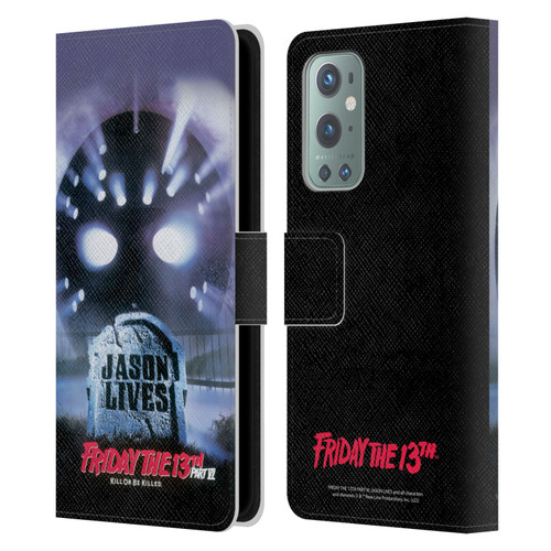 Friday the 13th Part VI Jason Lives Key Art Poster Leather Book Wallet Case Cover For OnePlus 9