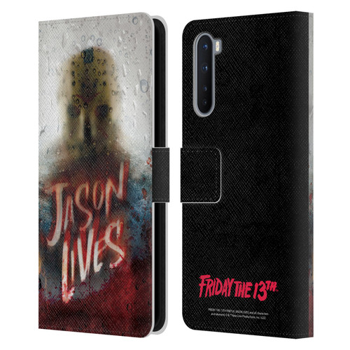 Friday the 13th Part VI Jason Lives Key Art Poster 2 Leather Book Wallet Case Cover For OnePlus Nord 5G