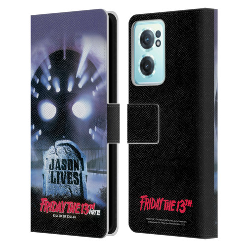 Friday the 13th Part VI Jason Lives Key Art Poster Leather Book Wallet Case Cover For OnePlus Nord CE 2 5G