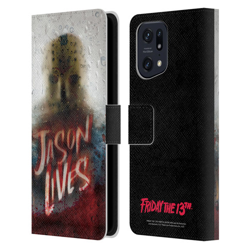 Friday the 13th Part VI Jason Lives Key Art Poster 2 Leather Book Wallet Case Cover For OPPO Find X5