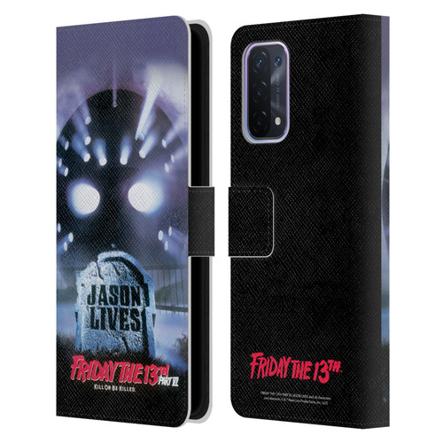 Friday the 13th Part VI Jason Lives Key Art Poster Leather Book Wallet Case Cover For OPPO A54 5G