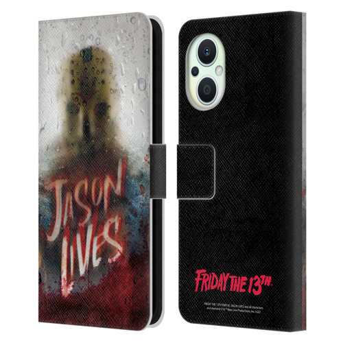 Friday the 13th Part VI Jason Lives Key Art Poster 2 Leather Book Wallet Case Cover For OPPO Reno8 Lite