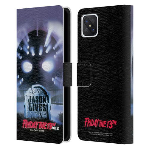 Friday the 13th Part VI Jason Lives Key Art Poster Leather Book Wallet Case Cover For OPPO Reno4 Z 5G