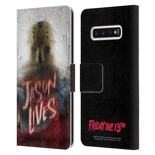 Friday the 13th Part VI Jason Lives Key Art Poster 2 Leather Book Wallet Case Cover For Samsung Galaxy S10