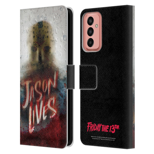Friday the 13th Part VI Jason Lives Key Art Poster 2 Leather Book Wallet Case Cover For Samsung Galaxy M13 (2022)