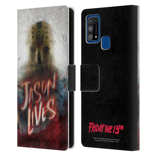 Friday the 13th Part VI Jason Lives Key Art Poster 2 Leather Book Wallet Case Cover For Samsung Galaxy M31 (2020)