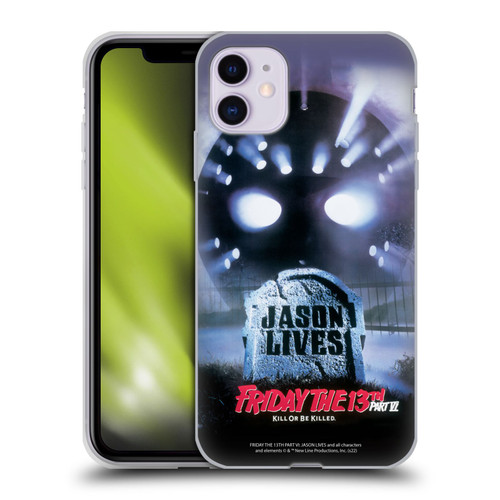 Friday the 13th Part VI Jason Lives Key Art Poster Soft Gel Case for Apple iPhone 11