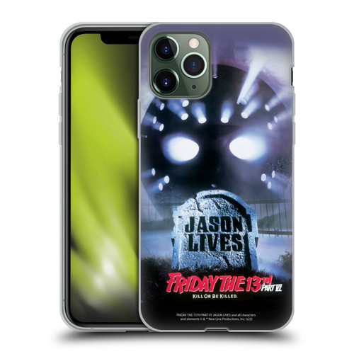 Friday the 13th Part VI Jason Lives Key Art Poster Soft Gel Case for Apple iPhone 11 Pro
